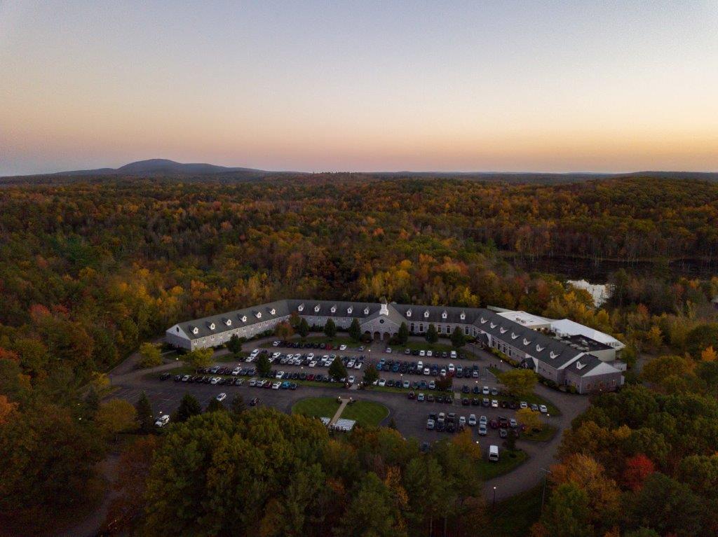Drone pic of hotel